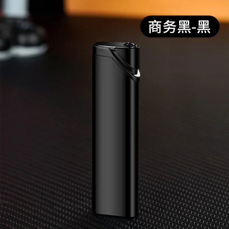 Mini Ultra-thin Inflatable Lighter Metal Cute Windproof Jet Green Flame Portable Lighter ,Survival Lighter,lighters for Smokers