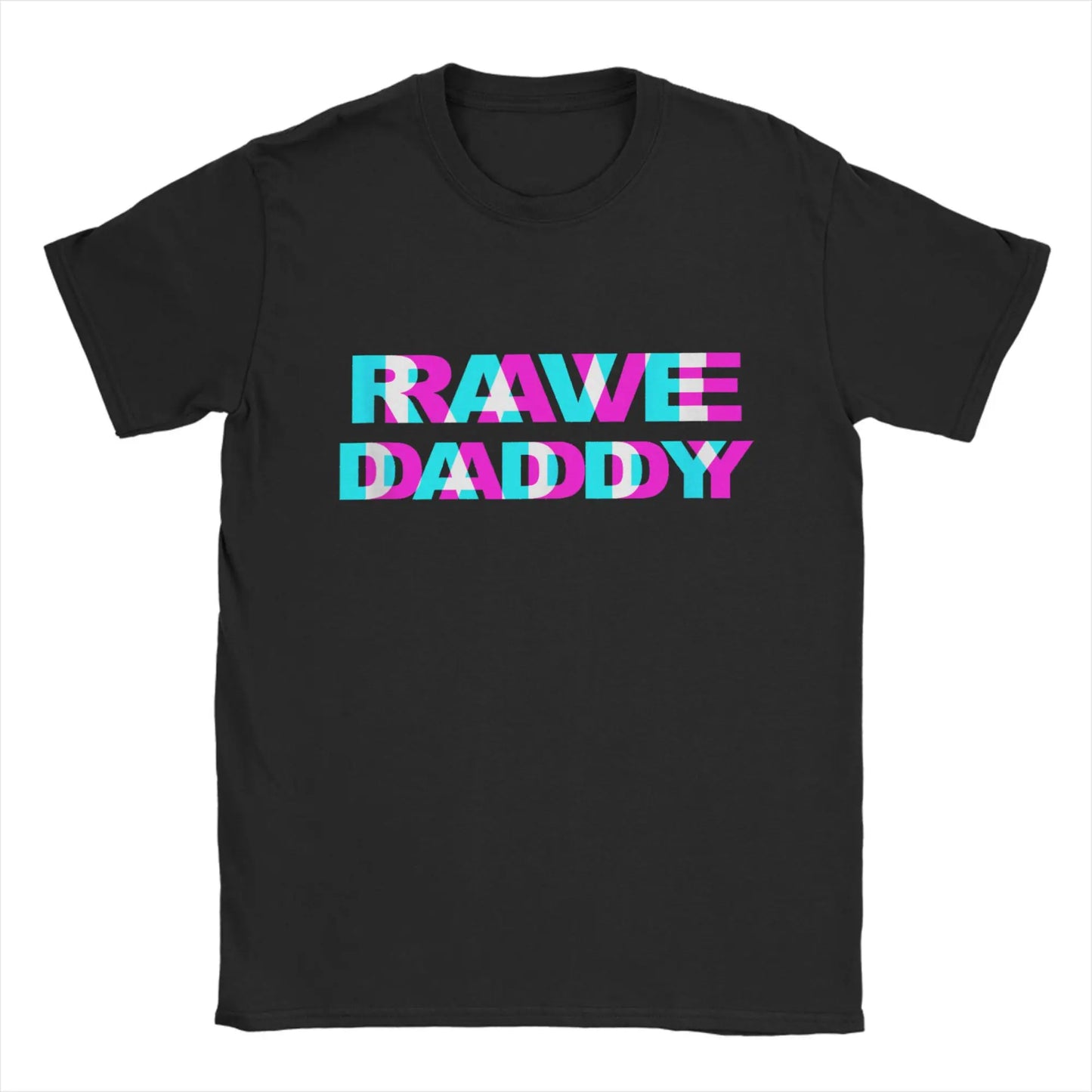 Casual Rave Daddy T-Shirts Men Round Collar 100% Cotton T Shirt Short Sleeve Tees 4XL 5XL 6XL Clothes