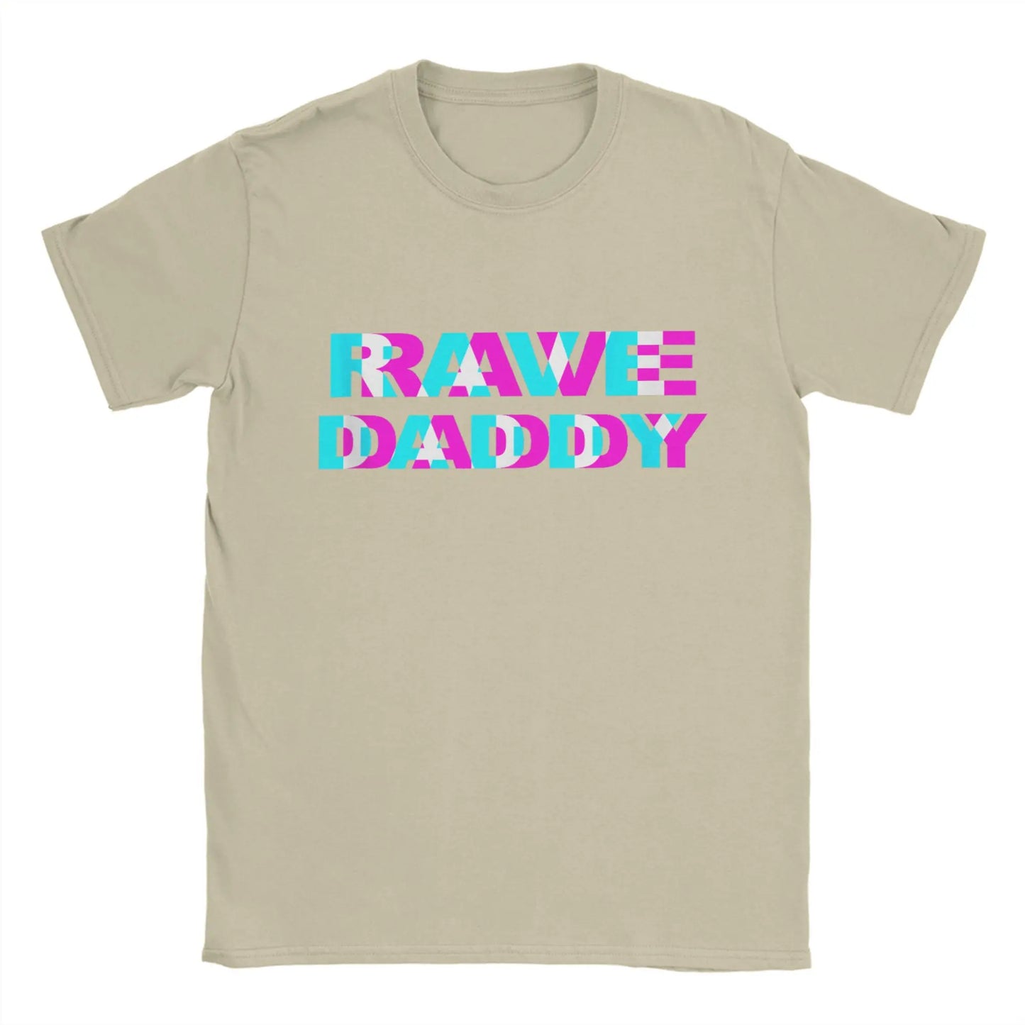 Casual Rave Daddy T-Shirts Men Round Collar 100% Cotton T Shirt Short Sleeve Tees 4XL 5XL 6XL Clothes