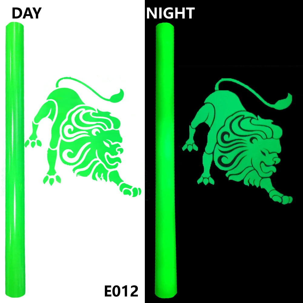 Free Shipping 1 Sheet 30cmx20cm Luminous Heat Transfer Vinyl Glow In Dark Noctilucent Heat Press Machine Tshirt Iron On HTV