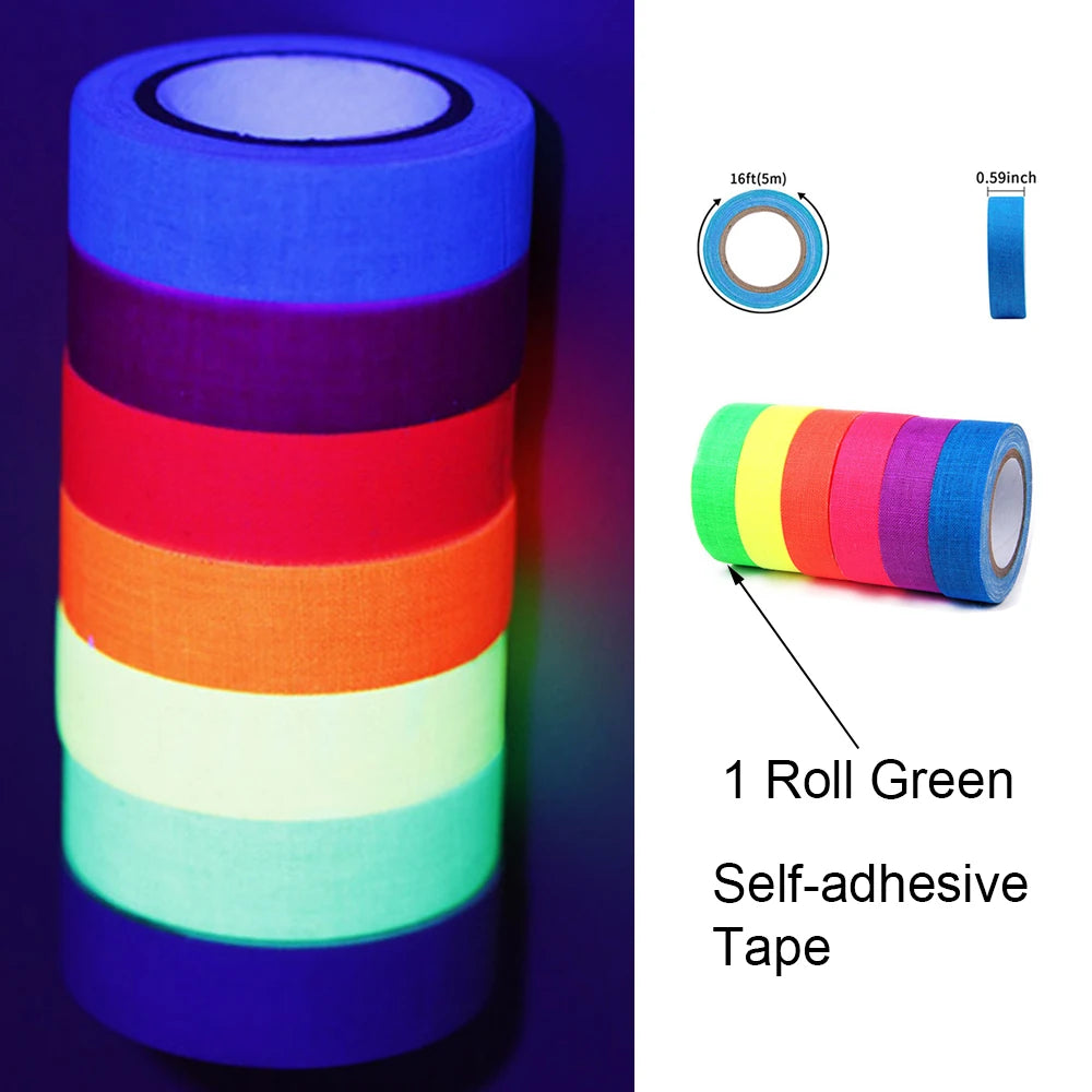 Neon Glow Lipstick Blacklight Lipstick Face Body Paint Glow in the Dark UV Reactive Clubbing Makeup Black light Party Supplies