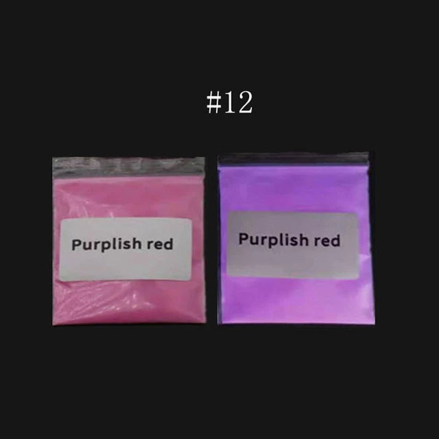 10g Luminous Phosphor Nail Powder Blue/Green/Red Glow In Dark Neon Pigment Dust for Face/Body/Eyeshadow Makeup Nail Art Decorat