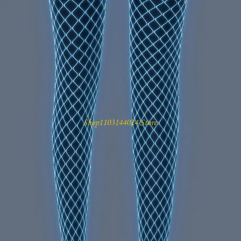 High Waist Fishnets Tights Thigh High Stockings Glow in the Dark Fishnets Stockings Night Lights Tights Pantyhose Womens