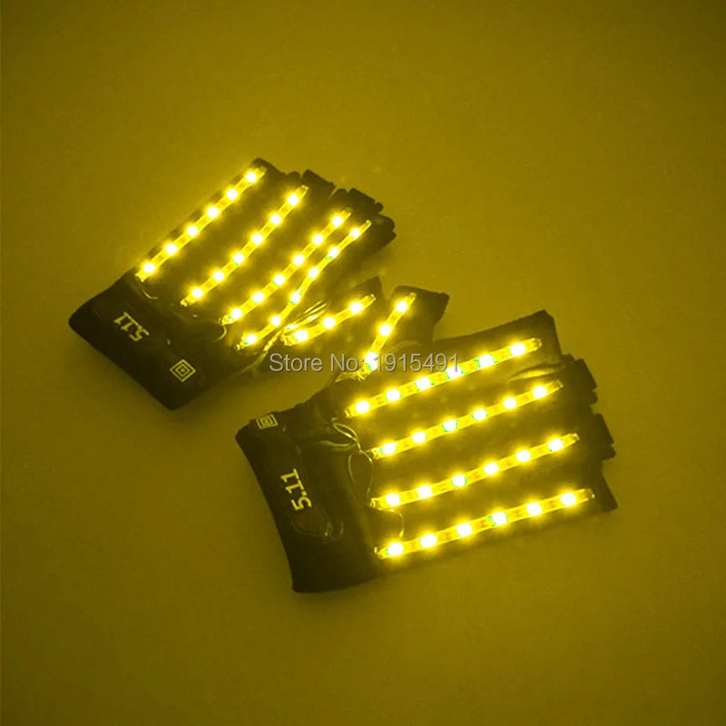 LED glow Cap gloves and LED sunglasses with Flashing function glow props good for Nightclub, ball show, bar show