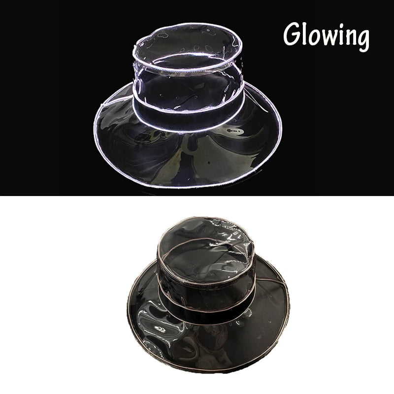 LED Fishermen Caps Outing Beach Concert NightClub Rave Fashion Accessories Girlfriend Gifts Luminous Leisure Bucket Hats