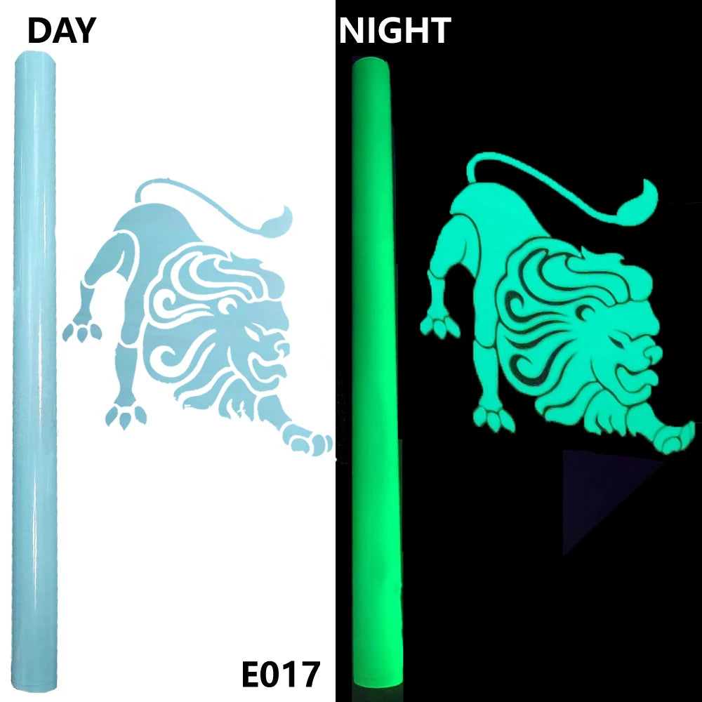 Free Shipping 1 Sheet 30cmx20cm Luminous Heat Transfer Vinyl Glow In Dark Noctilucent Heat Press Machine Tshirt Iron On HTV