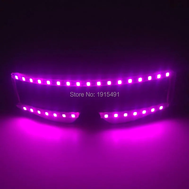 LED glow Cap gloves and LED sunglasses with Flashing function glow props good for Nightclub, ball show, bar show