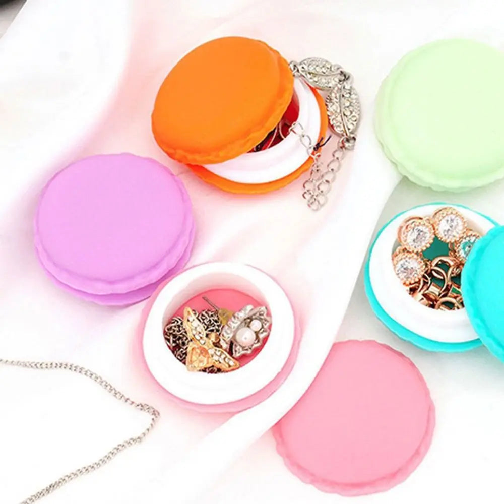 Cute Candy Pill Case Candy Color For Pill 6 Colors Pill Organizer Medicine Box Drugs Pill Container Round Plastic Splitter