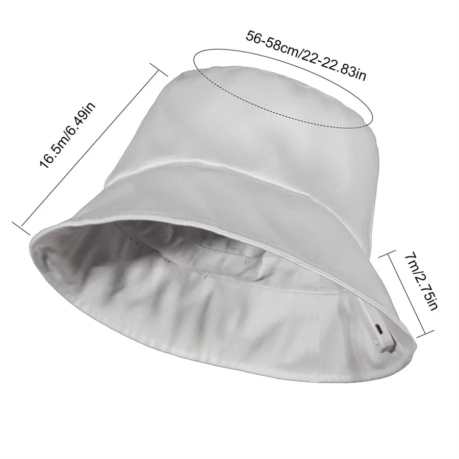 7 Colors LED Fiber Optic Bucket Hat Light up Hat Rave Bucket Hat Flashing Glow LED Fiber Optic Crazy Hats Costume Party Hat