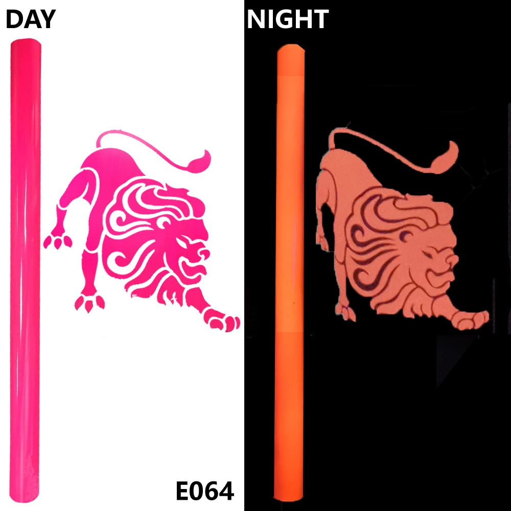 Free Shipping 1 Sheet 30cmx20cm Luminous Heat Transfer Vinyl Glow In Dark Noctilucent Heat Press Machine Tshirt Iron On HTV