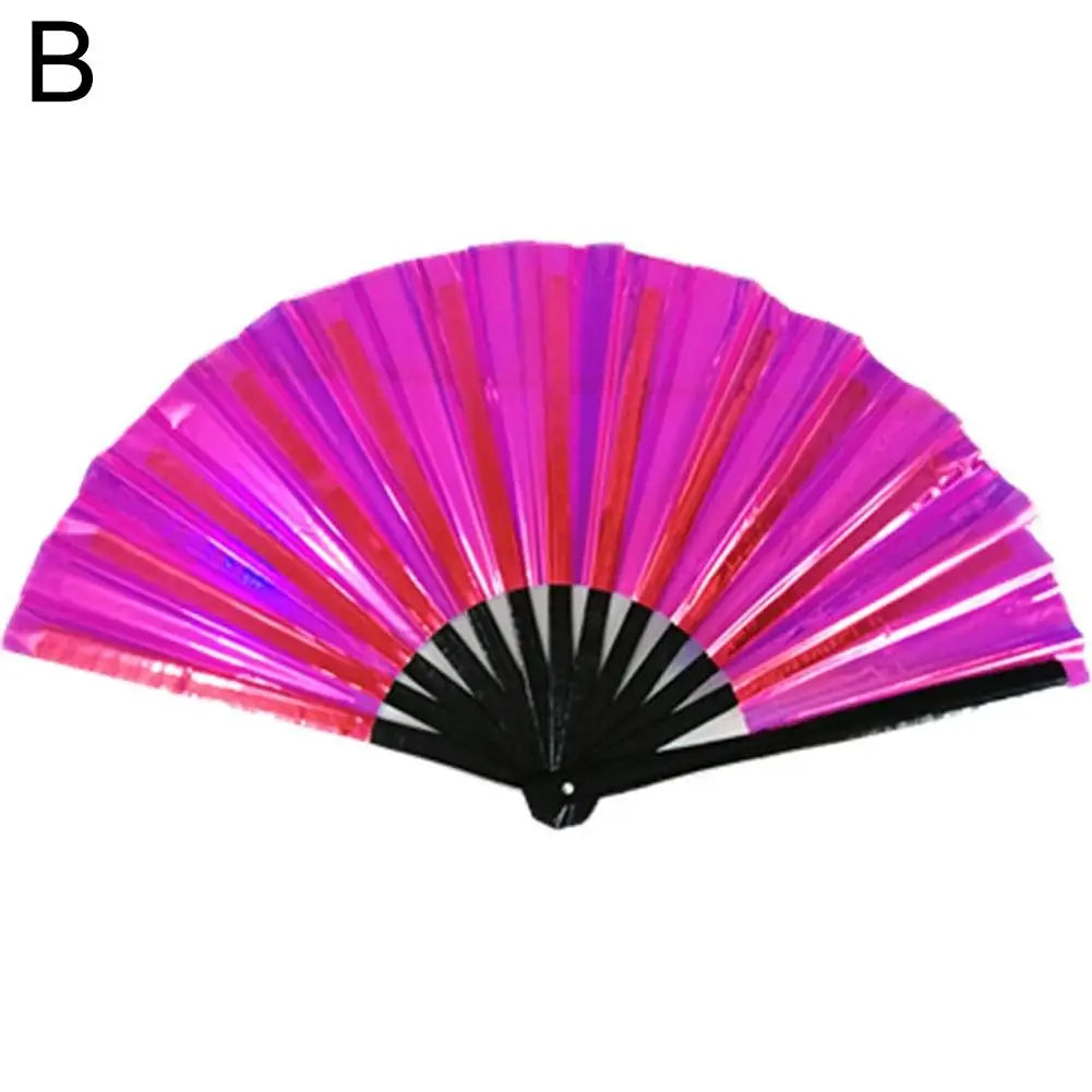 Large Rave Folding Hand Clacking Fan Foldable Big Chinese Tai Chi Kung Fu Popping Fans For Line Dancing Fan 