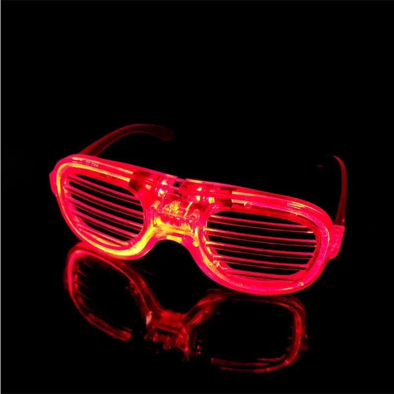 Glow Hair Braid Glasses Blink Bow Light Curly Party Clown Explosion Wig Cosplay Birthday Costume Christmas Halloween Festival