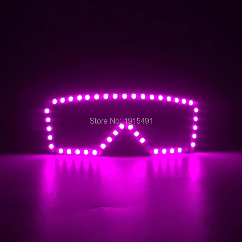 LED glow Cap gloves and LED sunglasses with Flashing function glow props good for Nightclub, ball show, bar show