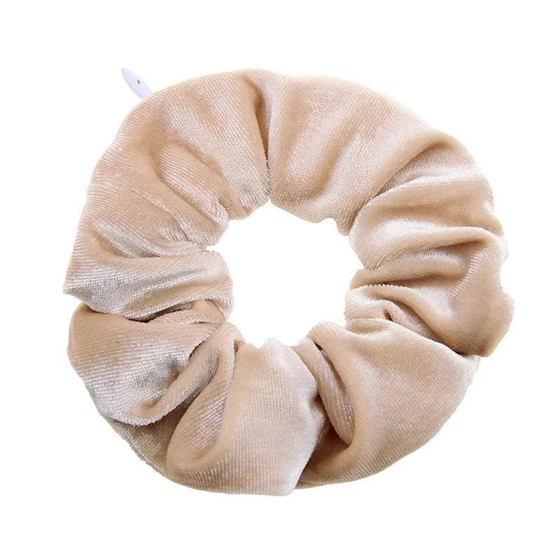 1PC Portable Hidden Safe Sight Secret Hair Tie Storage Case Hair Scrunchie With Zipper Hide Key Cash Jewelry Hair Accessories