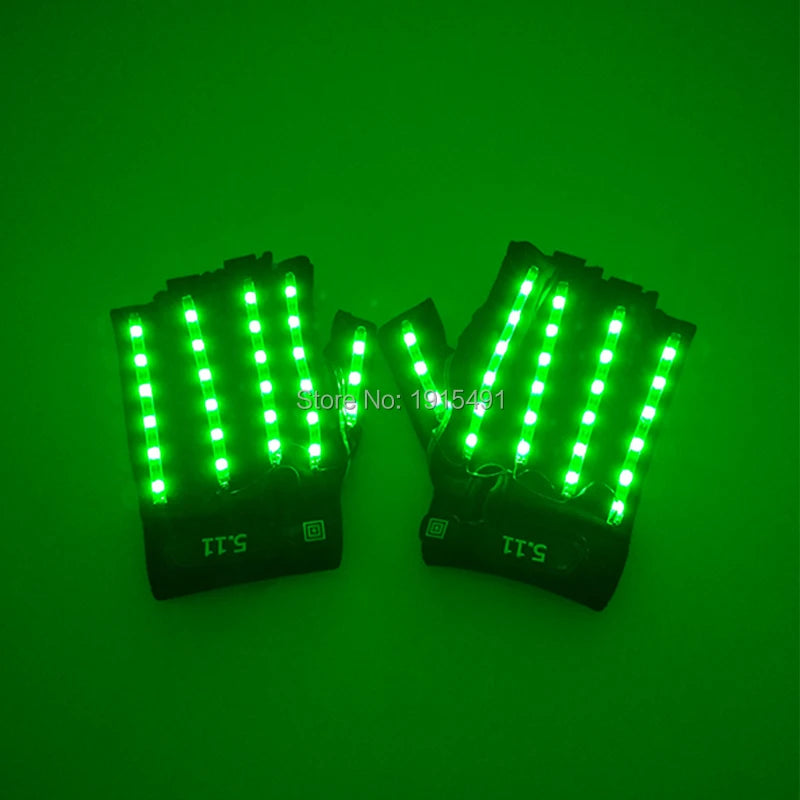 LED glow Cap gloves and LED sunglasses with Flashing function glow props good for Nightclub, ball show, bar show