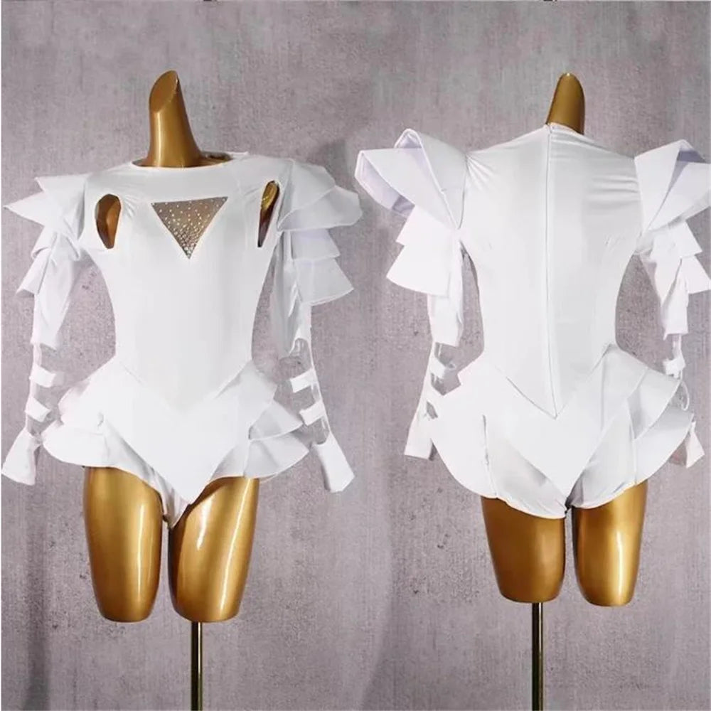 New Dance Bodysuit DJ Leading Dance Rave Clothes Singer Stage Wear New Stage Costumes Women Nightclub Rhinestone Jumpsuit