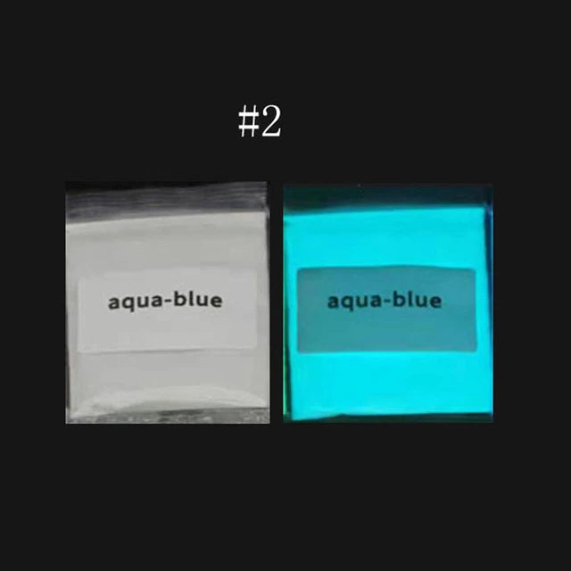 10g Luminous Phosphor Nail Powder Blue/Green/Red Glow In Dark Neon Pigment Dust for Face/Body/Eyeshadow Makeup Nail Art Decorat