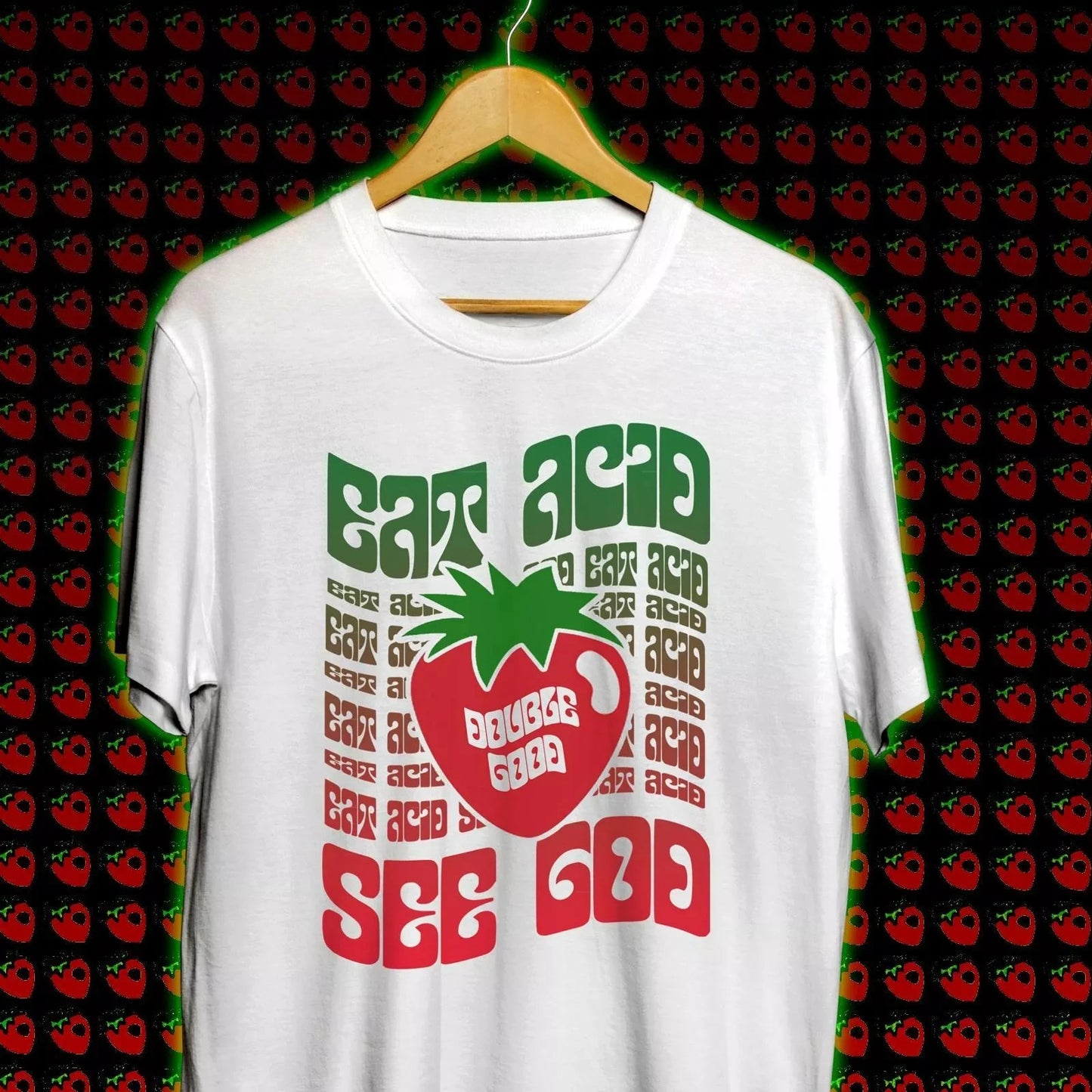 Eat Acid See God LSD House Music Rave Men's T-Shirt Unisex T-Shirt Summer Casual Cotton Printed Tshirt y2k Street Style Harajuku