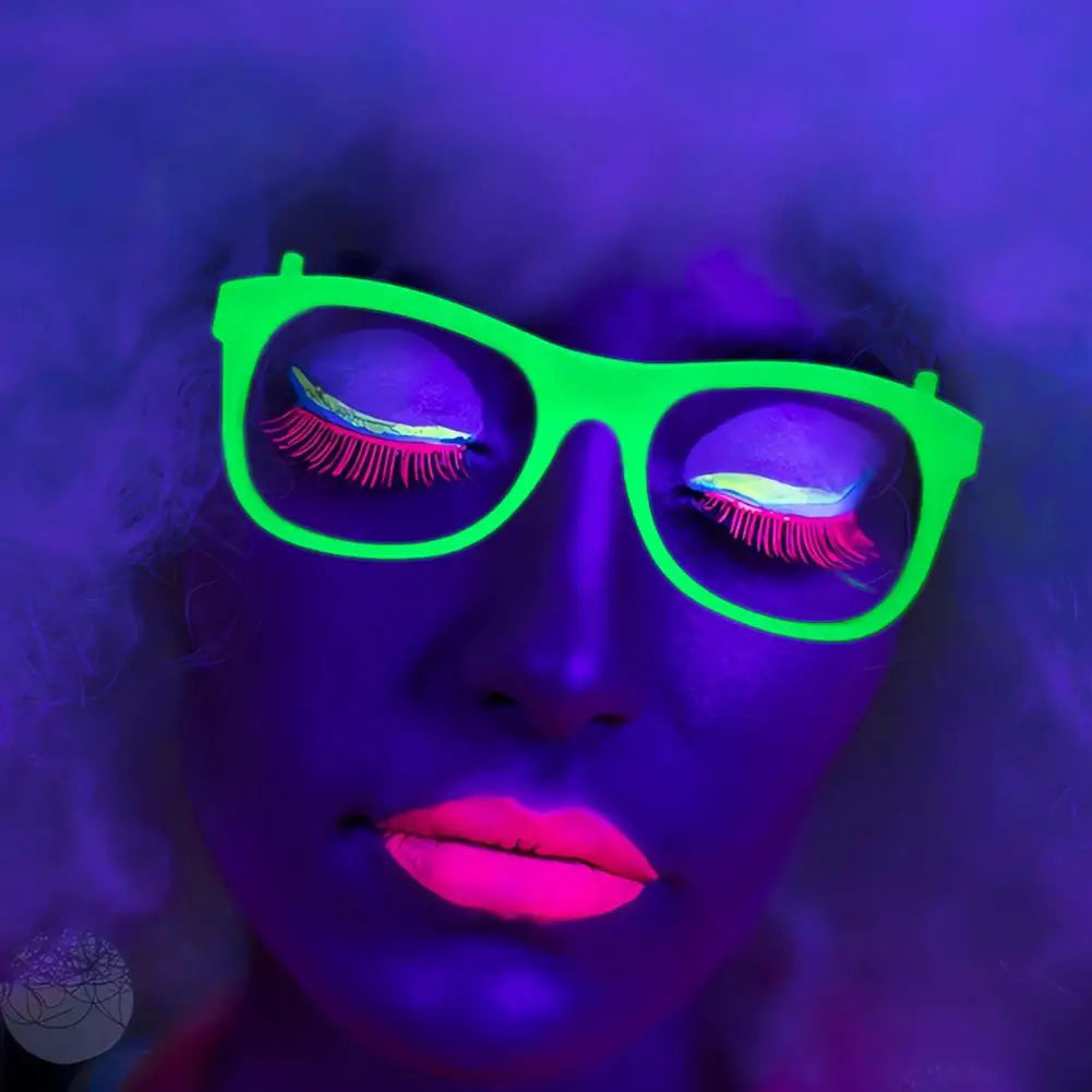 Reusable Glow Eyewear Neon Rave Accessories Neon Glow Glasses Party Supplies for Birthday Wedding Decorations Uv Black Light