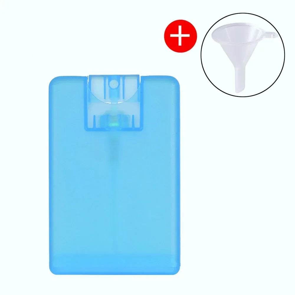20ml Portable Alcohol Bottles Refillable Bottletravel Press Card Spray Bottle Hand Sanitizer Perfume Sub-bottling Skin Care Tool