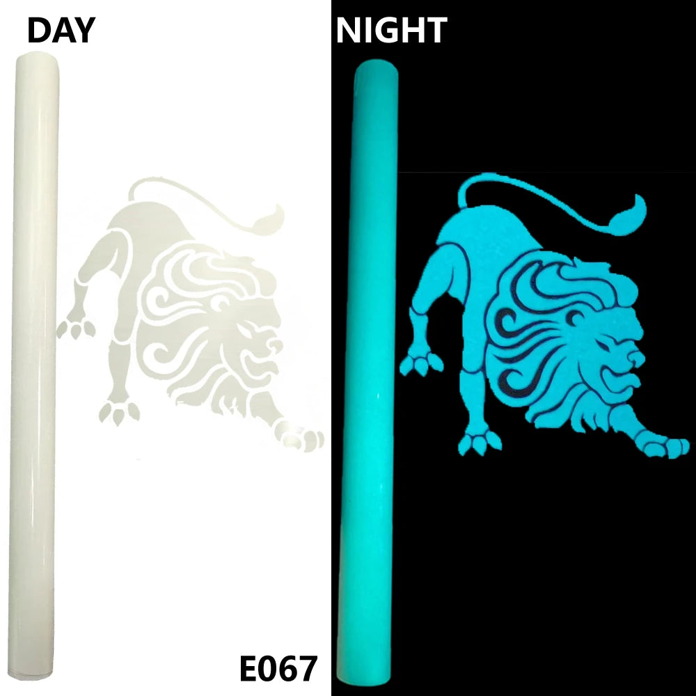 Free Shipping 1 Sheet 30cmx20cm Luminous Heat Transfer Vinyl Glow In Dark Noctilucent Heat Press Machine Tshirt Iron On HTV