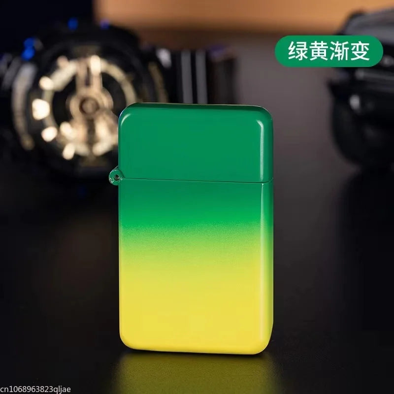 Metal Jet Red Flame Lighter Luminous Cigar Lighter Refillable Butane Adjustable Flame Portable Windproof Gas Lighter Men's Gifts