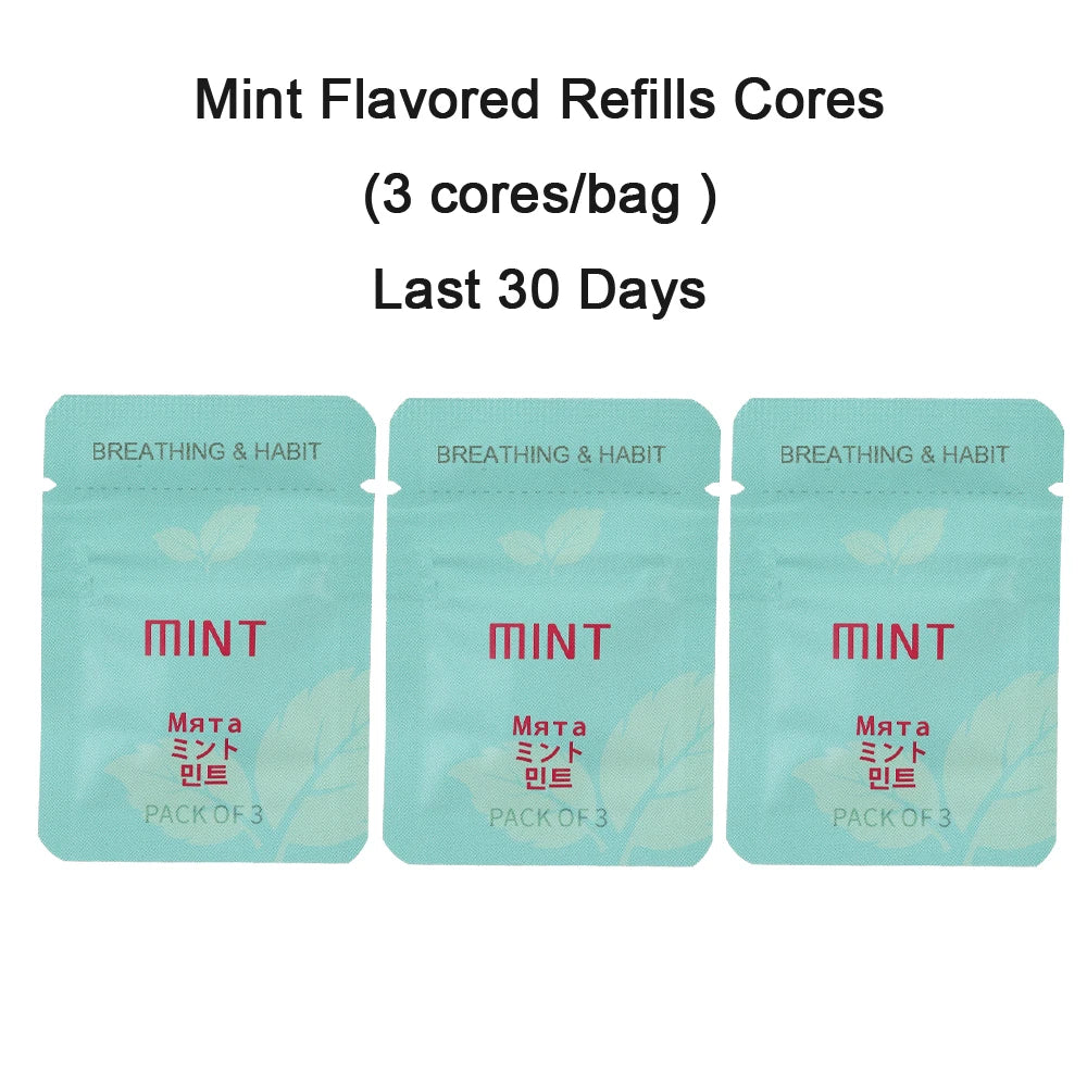 Quit Smoking Breathing Inhaler Anxiety Relief Stainless Steel Calming Breathe Necklace Mindfulness Flavore Smokeless Inhaler