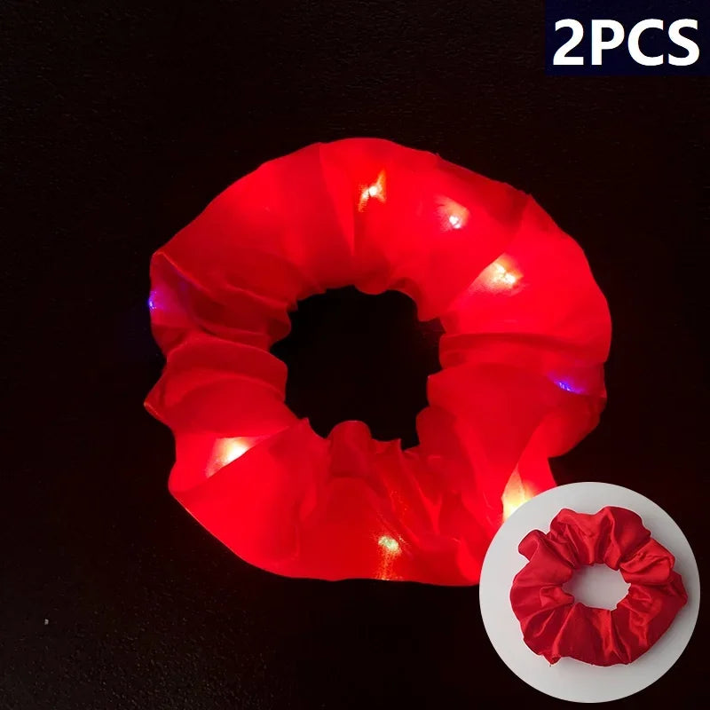2PCS Glow in The Dark Led Headband Luminous Headbands Party Festival Wedding Accessories Flower Crown with Led Lights SG09