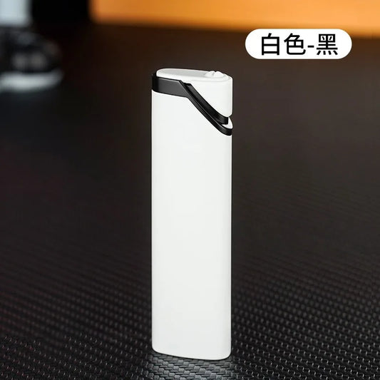Mini Ultra-thin Inflatable Lighter Metal Cute Windproof Jet Green Flame Portable Lighter ,Survival Lighter,lighters for Smokers