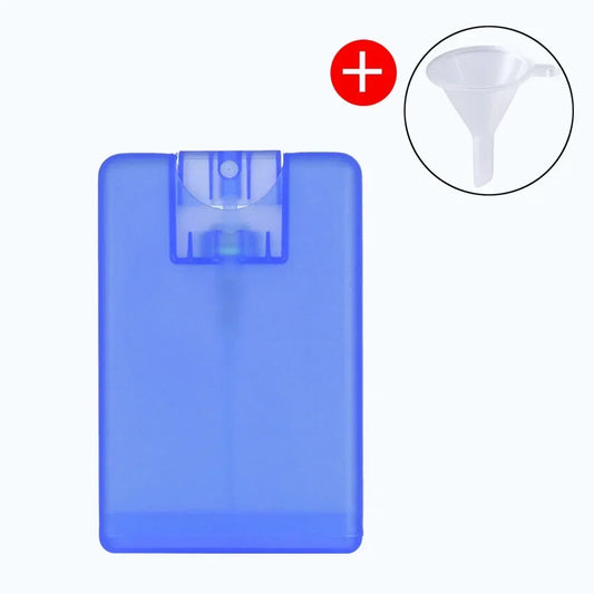 20ml Portable Alcohol Bottles Refillable Bottletravel Press Card Spray Bottle Hand Sanitizer Perfume Sub-bottling Skin Care Tool
