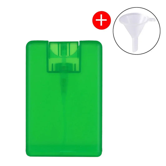 20ml Portable Alcohol Bottles Refillable Bottletravel Press Card Spray Bottle Hand Sanitizer Perfume Sub-bottling Skin Care Tool