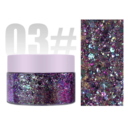 Chameleon Glitter eyeshadow Gel Face body Lip Hair Glitter show stage