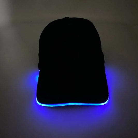 Christmas Popular Glowing Baseball Cap Dance Party Decorate LED Optical Fiber Baseball Cap Flashing On Rave Party