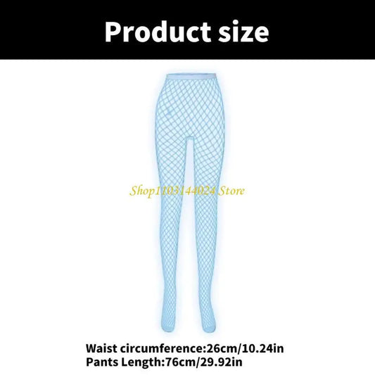 High Waist Fishnets Tights Thigh High Stockings Glow in the Dark Fishnets Stockings Night Lights Tights Pantyhose Womens