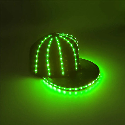 LED glow Cap gloves and LED sunglasses with Flashing function glow props good for Nightclub, ball show, bar show