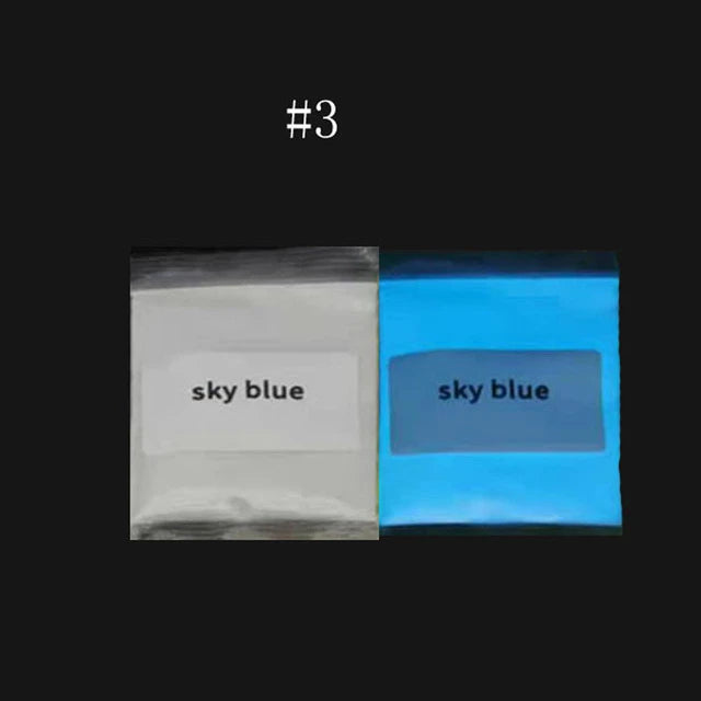 10g Luminous Phosphor Nail Powder Blue/Green/Red Glow In Dark Neon Pigment Dust for Face/Body/Eyeshadow Makeup Nail Art Decorat