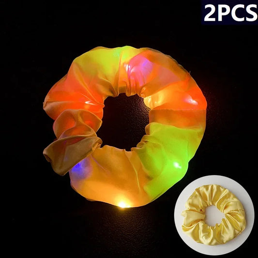 2PCS Glow in The Dark Led Headband Luminous Headbands Party Festival Wedding Accessories Flower Crown with Led Lights SG09