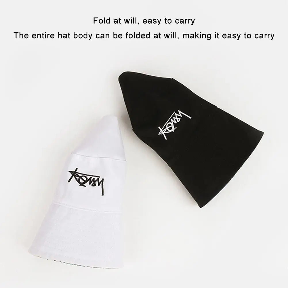 Reversible Hat Big Head Size Autumn Bucket Hat Men Korean Casual Street Panama Hat Hiphop Golf Fisherman Hat Caps for Women