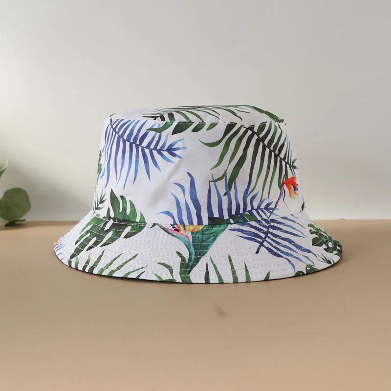 Rainbow Love Printed Reversible Bucket Hat European and American Men Fashionable Versatile Basin Hat Outdoor Sunshade Hat Women