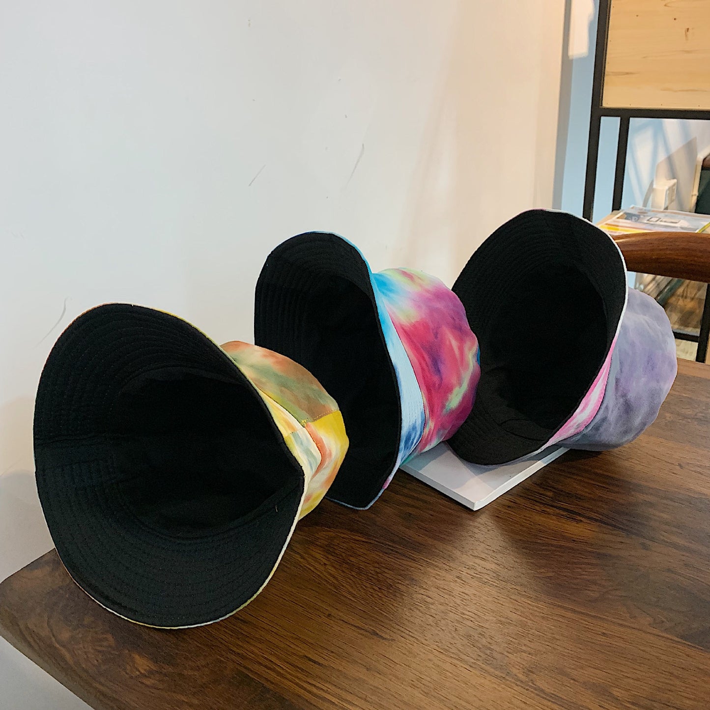 Adult Bucket Hat Fisherman Hat Reversible Fishing Hat Colourful Graffiti Bob Caps Hip Hop Creative Tie Dye Gorros Men Women