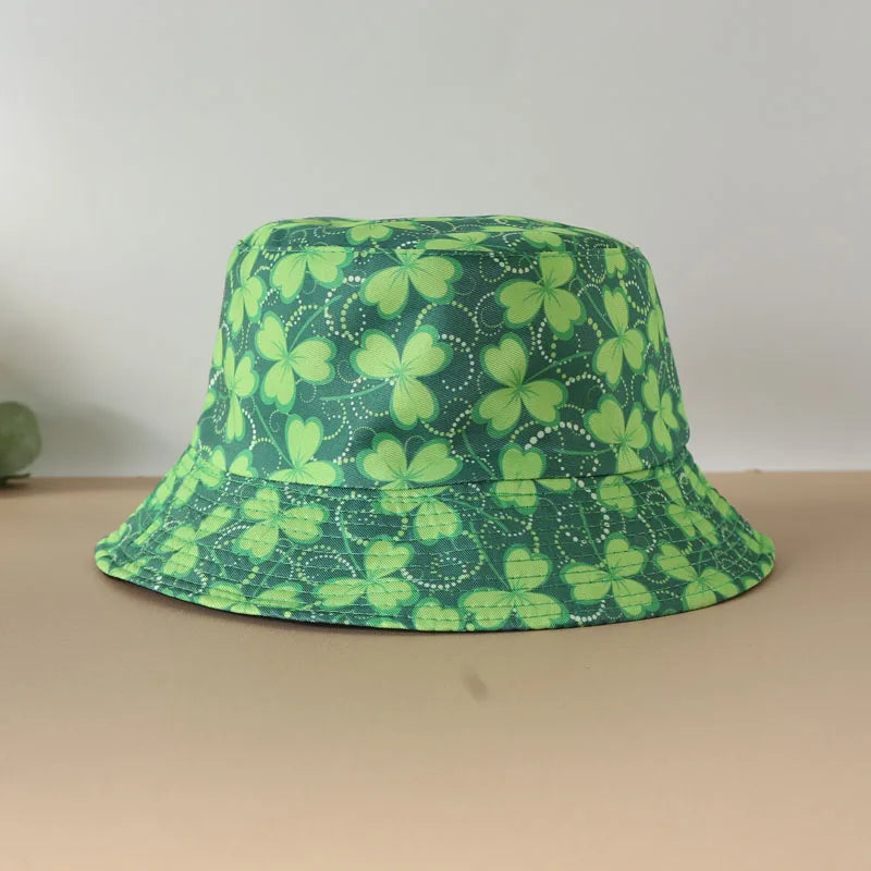 Rainbow Love Printed Reversible Bucket Hat European and American Men Fashionable Versatile Basin Hat Outdoor Sunshade Hat Women