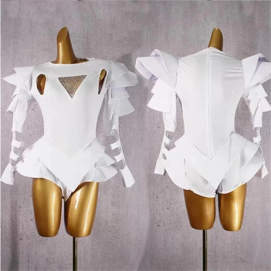 New Dance Bodysuit DJ Leading Dance Rave Clothes Singer Stage Wear New Stage Costumes Women Nightclub Rhinestone Jumpsuit
