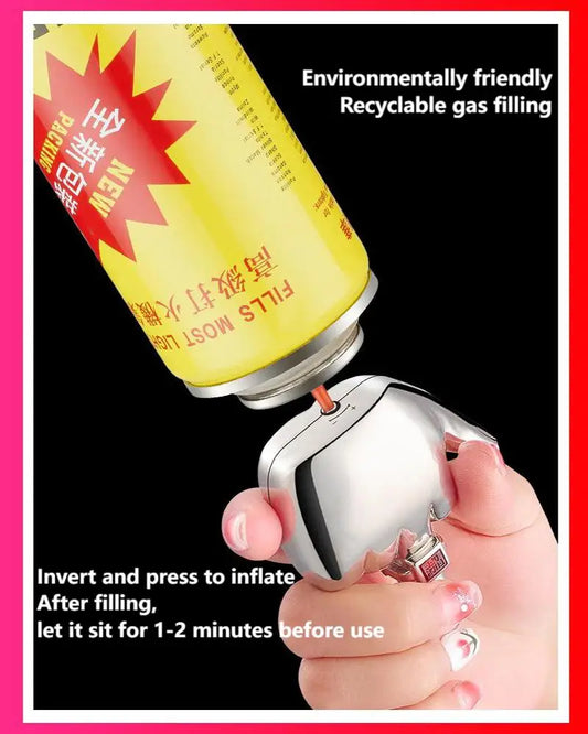 Funny Middle Finger Torch Lighter with Fuk You Voice Windproof Jet Flame Lighters Smoking  Refillable Butane Lighter(No fuel)
