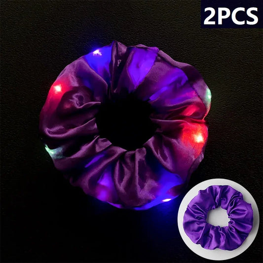 2PCS Glow in The Dark Led Headband Luminous Headbands Party Festival Wedding Accessories Flower Crown with Led Lights SG09